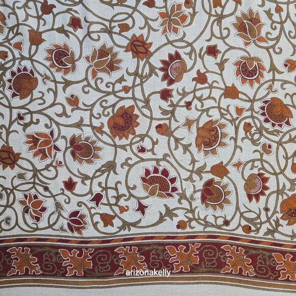 NWOT Metropolitan Museum of Art Wool & Silk Square Scarf Autumn Fall Colors NYC - Picture 6 of 16